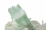 Gemmy Apophyllite Crystals with Stilbite - India #243887-1